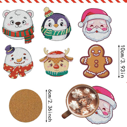 6 Christmas Diamond DIY Decorative Stickers Handmade Kids' Tree Elements Adds Holiday Atmosphere Style Any Space Made in China NovaCart