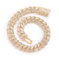 BES 20MM New Arrival Hip Hop Luxury Shiny Chunky Cuban Chain 5A CZ Diamond With Real Gold Plating Choker Necklace Jewelry NovaCart