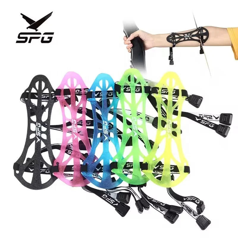 SPG Arm Guard Archery Traditional Recurve Takedown Bow Forearm Protective Gear Adjustable Outdoor Target Shooting Arms Protector NovaCart