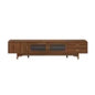 Modern Entertainment Center | 78" TV Stand for 85" TVs | 2 Drawers | Solid Wood Legs | Cable Management NovaCart