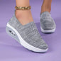 New Women's Low Top Sports Mesh Casual Running Shoes Solid Color Air Cushion Soft Bottom EVA Fashion Trend for Winter NovaCart