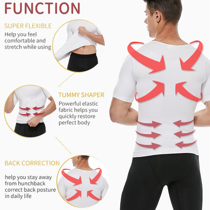 Men Slimming Body Shaper Belly Control Shapewear Man Shapers Modeling Underwear Waist Trainer Corrective Posture Vest Corset NovaCart