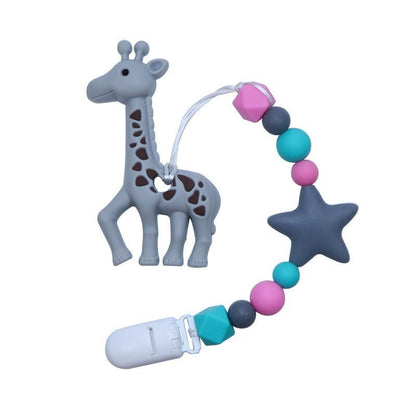Baby Teething Lovely Koala Owl Horse Cookies Baby Teether Molar Toy Gift Raccoon Food Grade Silicone Beads For Kids and Baby Stevvex