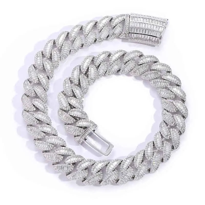 BES 20MM New Arrival Hip Hop Luxury Shiny Chunky Cuban Chain 5A CZ Diamond With Real Gold Plating Choker Necklace Jewelry NovaCart