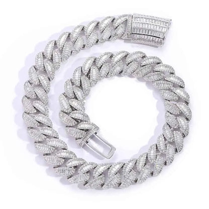 BES 20MM New Arrival Hip Hop Luxury Shiny Chunky Cuban Chain 5A CZ Diamond With Real Gold Plating Choker Necklace Jewelry NovaCart