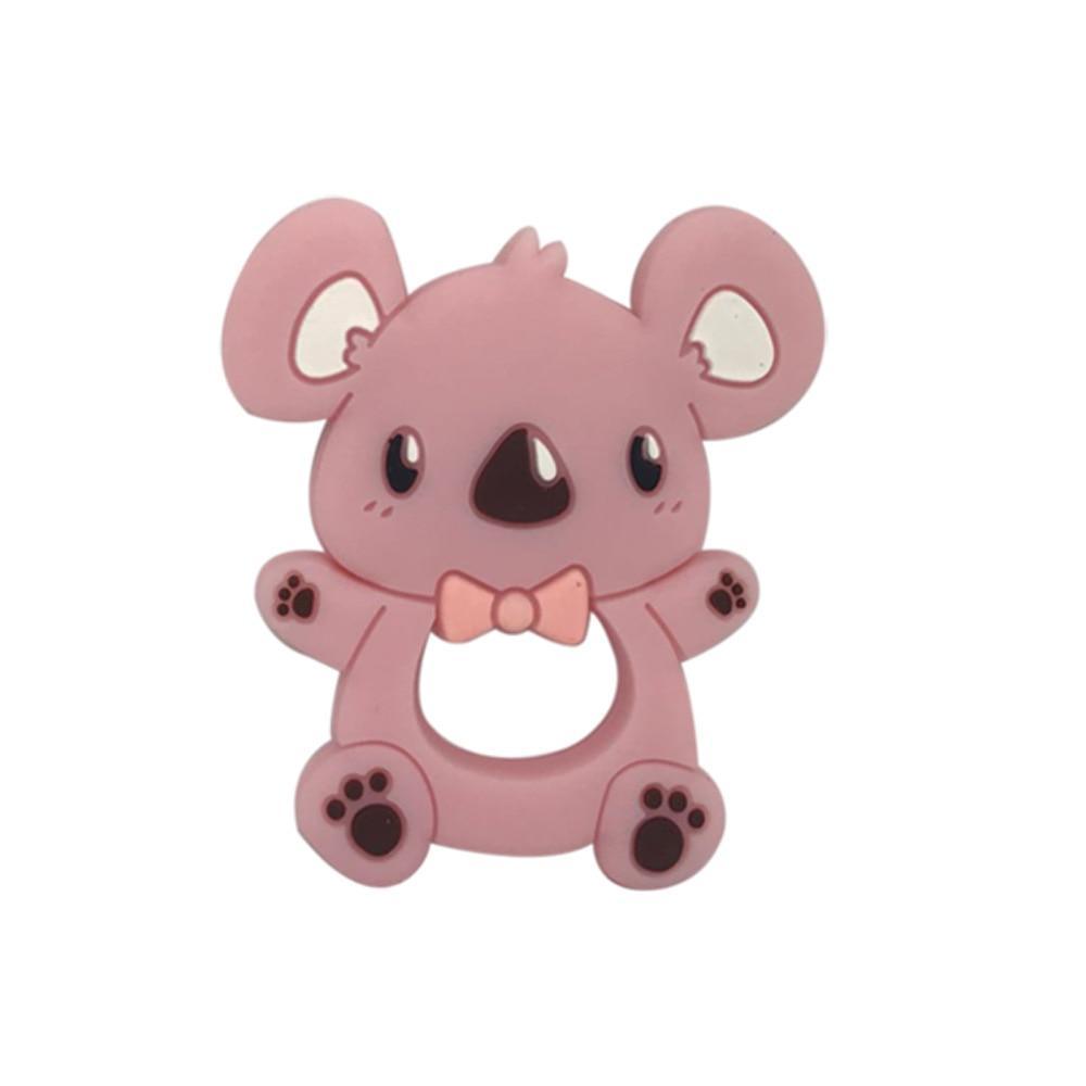 Food Grade Silicone Teethers Animal Fox Koala  Teether  Baby Silicone Chew Charms Kids Teething Gift Toddler Toys Stevvex