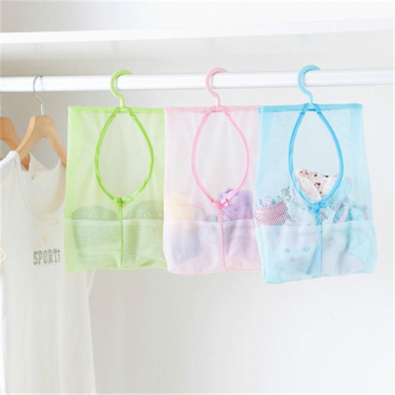 Bathroom Multifunctional Hanging Storage Mesh Bags Eco-Friendly Mesh Bath Toys Baskets For Bathroom For Storage Items Stevvex