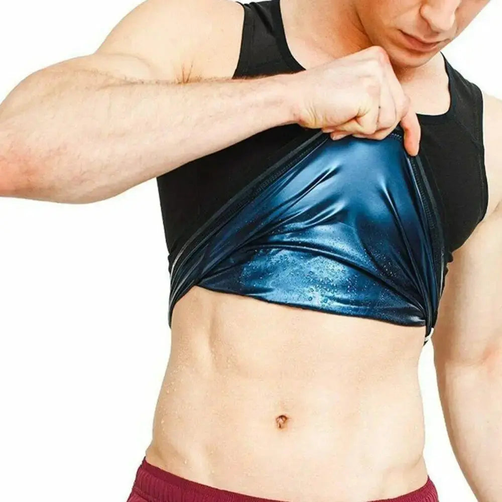 Men Neoprene Sweat Sauna Vest Waist Trainer Slimming Body Shapers Vest Shapewear Corset Gym Underwear Women Fat Burn Tank Top NovaCart