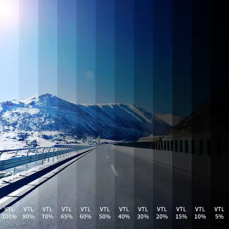 Multi-color Selection Magnetic Control Thermal Reflection Solar Film 99% UVR 15% VLT Automotive Windshield Sunscreen Window Film NovaCart