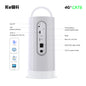 USA Stock KuWFi 10000mAh Battery 4G IMEI Lte Router Cat6 1200Mbps LED Light Solar Camping 4g Lte Wifi Router with Sim Card Slot NovaCart