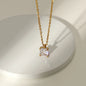 Colorful Cubic Zirconia Pendant Necklace LUNAR VINES