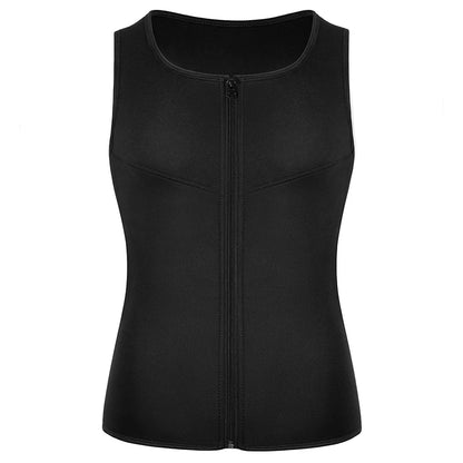 Neoprene Men's Shapers Sweat Vest for Men Waist Trainer Vest Adjustable Workout Body Shaper with Double Zipper for Sauna Suit NovaCart