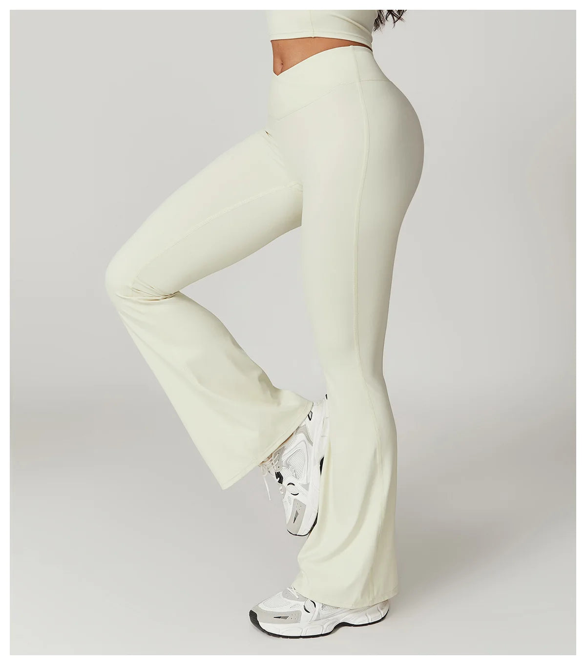 NO MOQ Blank Eco Friendly Flare Recycled Fabric Sustainable Legging Yoga Flared Pants Women NovaCart