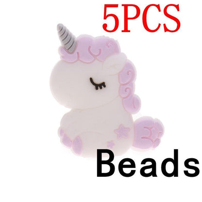 Silicone Unicorn Teether Beads Cute Cartoon Rodent BPA Free Baby Teething Toy For Baby and Kids Stevvex