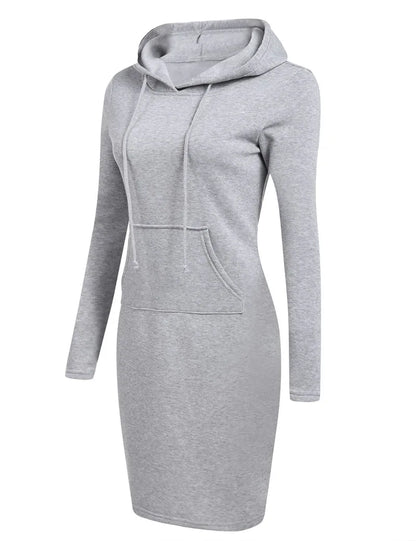 Ladies Dress Autumn Women Hooded Dresses Hoodies Women Sweatshirts Women Hoodies Dress Tops Ladies Clothing NovaCart