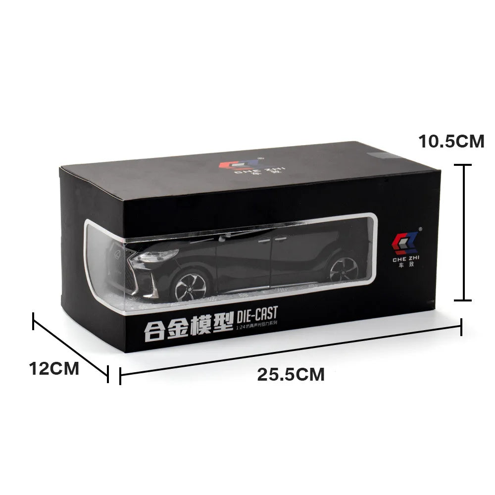 CZ  1:24  LX LM300H Business Van Model Toys Diecast Model for Collection and Creative Gift Alloy With Sound and Light Pullback NovaCart