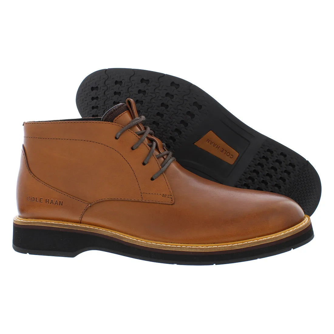 Cole Haan Osborn Grand 360 Chukka Mens Shoes Color: British Tan/Black  100% Authentic NovaCart