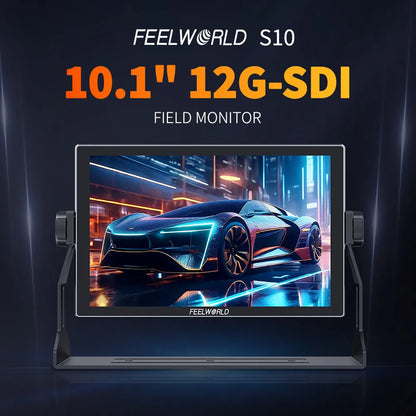 FEELWORLD S10 10.1 Inch 1200nit 12G-SDI HDMI 2.0 Camera Field Monitor, 4K HDR Touchscreen, OEM/ODM, Factory Direct, Bulk Order NovaCart
