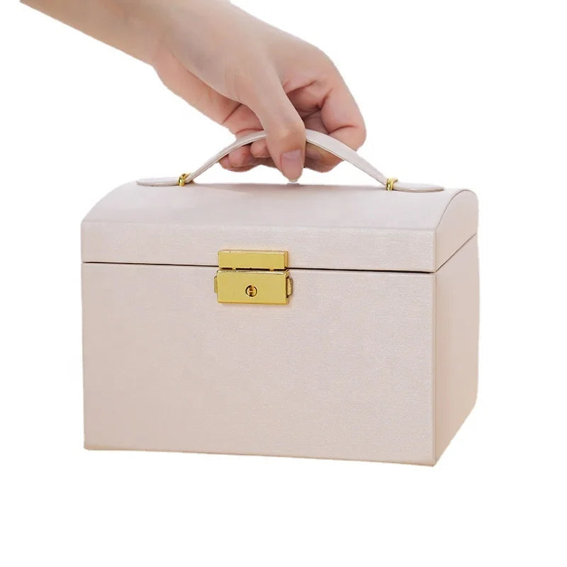 Hot Sale PU Leather Jewelry Storage Box Different Color Organizer for Earrings Necklace Jewelry NovaCart