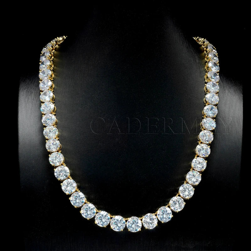Cadermay 10mm D VVS Moissanite Diamond Iced Out Rapper Jewelry Personal  Fashion Pendant Necklace Link Chain NovaCart