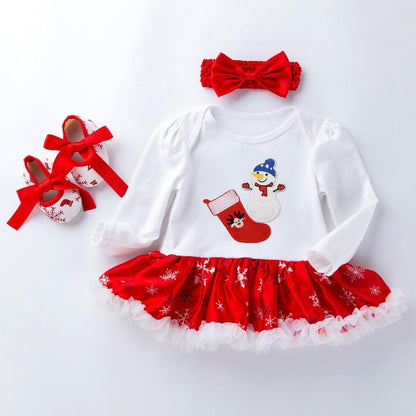 Cute Deer Christmas Costumes For Kids Long Sleeve Baby Girl Clothes Set Unique Design Perfect For Kids Stevvex