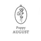 Birth Mother Flower Neckalce New Month Necklace For Mom Gold Color Oval Pendant Necklace