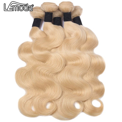 Top Quality 613 Blonde Bundles Brazilian Hair Body Wave Bundles 10-28 Inch 100% Human Hair for Woman Remy Hair Extensions Lemoda NovaCart