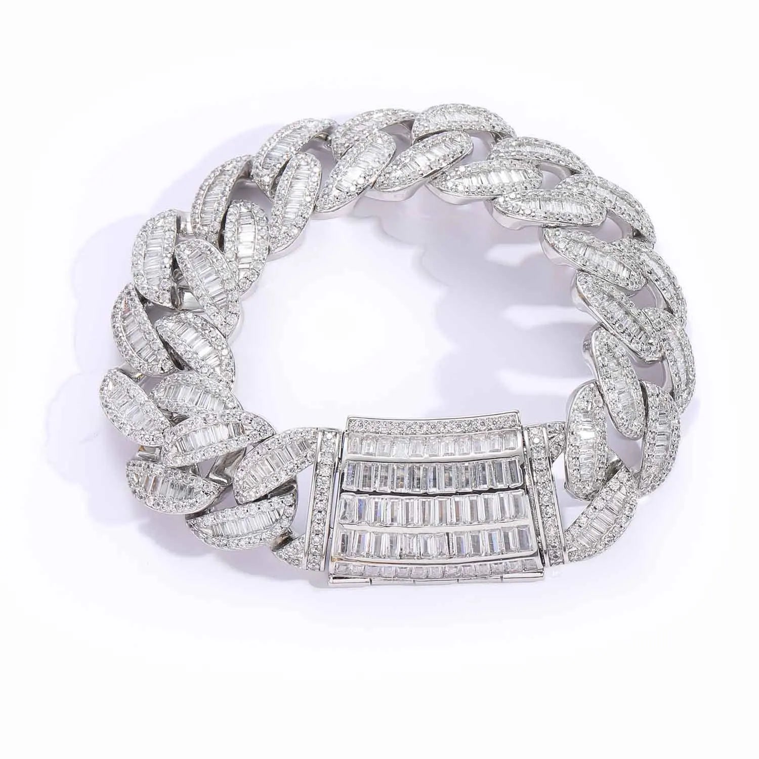 BES 20MM New Arrival Hip Hop Luxury Shiny Chunky Cuban Chain 5A CZ Diamond With Real Gold Plating Choker Necklace Jewelry NovaCart
