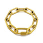 Gold Color Big Carabiner Lock Clasp Chain Link Charm Femme Bracelet for Women Handmade Statement Bracelet Necklace Sets NovaCart