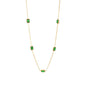 Green Cubic Zirconia Necklace LUNAR VINES