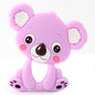 2pcs Cartoon Baby Teether Animal Silicone Teether Raccoon Elephant Koala Giraffe  Baby Teething Toys Accessories Perfect Toy For Kids Stevvex