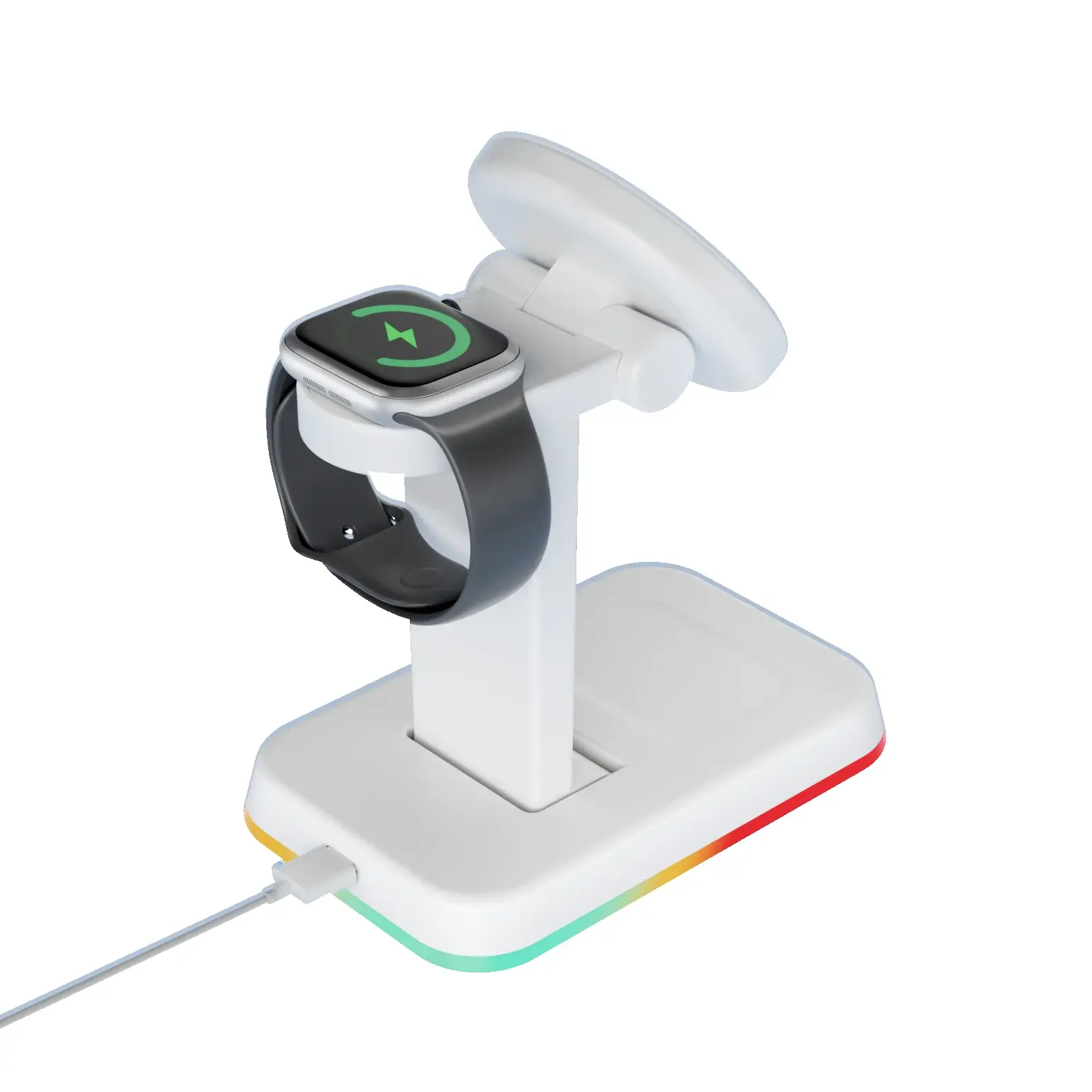 Revolutionary 3-in-1 Magnetic Wireless Charger - Fast Charge Your Devices with Style!