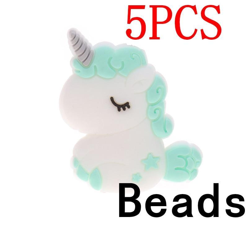 Silicone Unicorn Teether Beads Cute Cartoon Rodent BPA Free Baby Teething Toy For Baby and Kids Stevvex