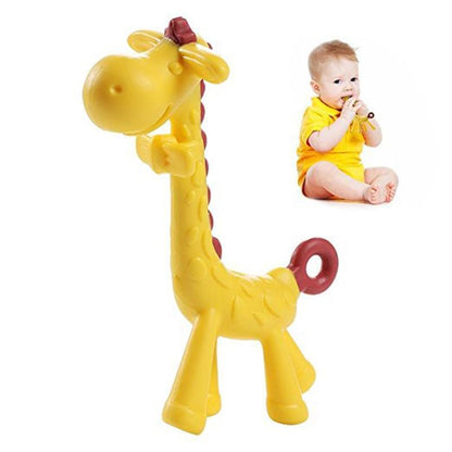 Unique Cute Cartoon Giraffe Shape Baby Teether Silicone  Teething Toy New Hanging Toy For Baby Activity Stevvex