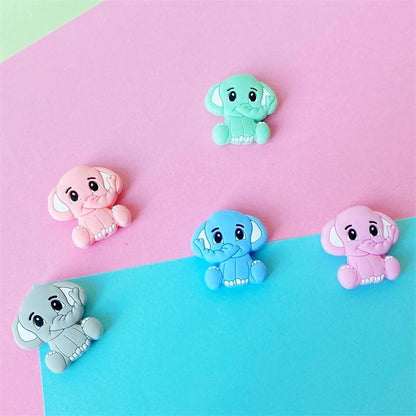 2pc Silicone Elephant Teether  Baby Silicone Chew Charms Baby Teething Gift Toddler Toys Unique Design Stevvex