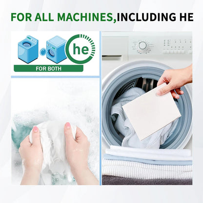 Plant Enzymes Formula Laundry Detergent Sheets Plastic Free Fresh Active Agent Hypoallergenic Laundry Strips NovaCart