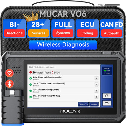 Lifetime Free Update MUCAR VO6 OBD2 Scanner 28 Reset Services Bidirectional Scan Tools Full Systems Auto Diagnostic Tool Scanner NovaCart