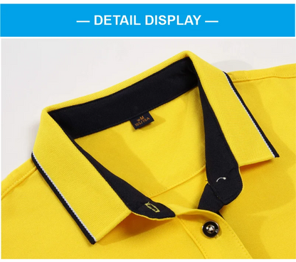 Golf Women's Polo Shirt Lapel Slim Fit Short Sleeve