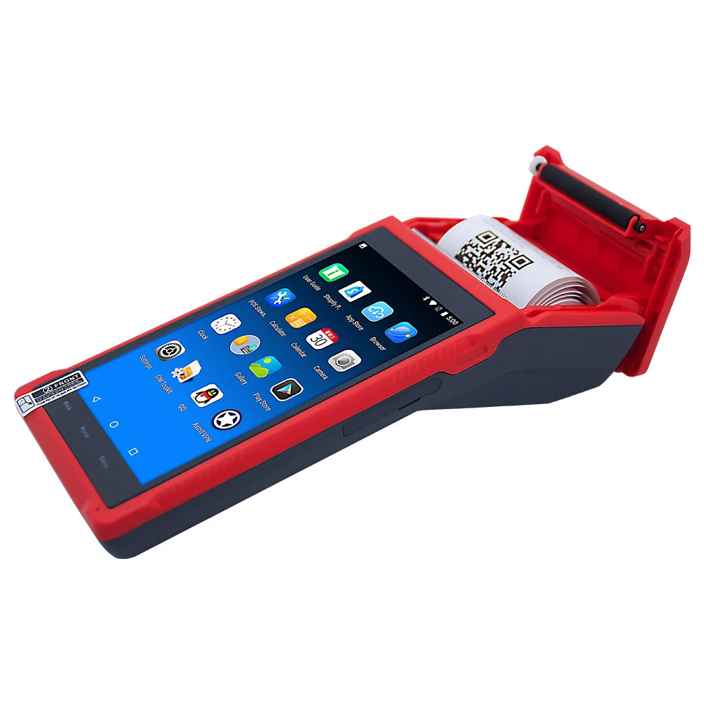 Newpas Android 8.1 Pda Android Pos System for Taxi to Print Ticket Mini Portable Mobile Pos Built-in 58mm Bt Thermal Printer NovaCart