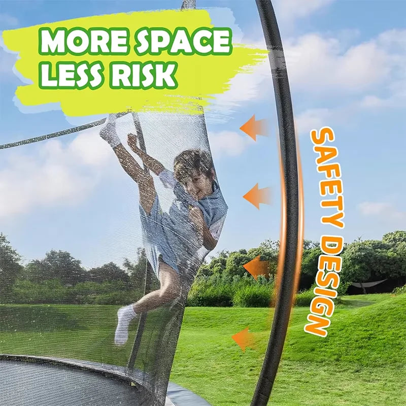 Zoshine Outdoor Jumping Trampoline Curved Pole Garden Trampoline with PVC Spring Cover Large Trampoline in Stock NovaCart