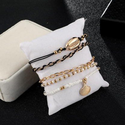 Golden Shore Anklet Ivory Embers