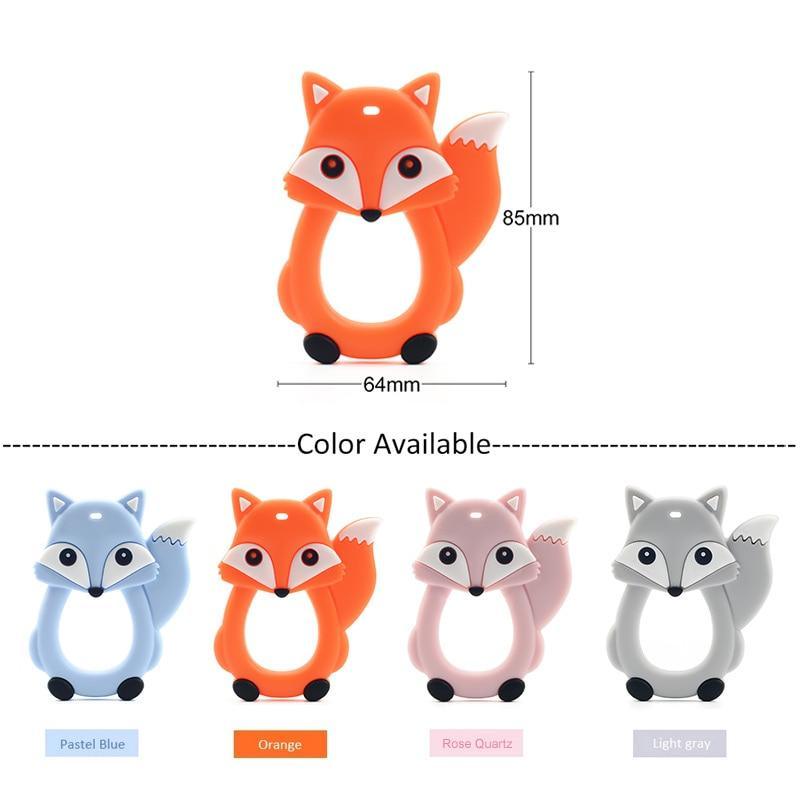 Baby Teethers Cartoon Animal Baby Teething Toy Penguin Silicone Teether Unicorn Pendant Raccoon Accessories Stevvex