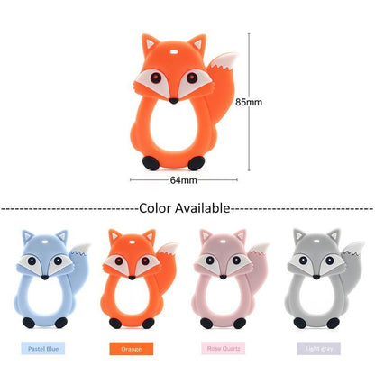Baby Teethers Cartoon Animal Baby Teething Toy Penguin Silicone Teether Unicorn Pendant Raccoon Accessories Stevvex