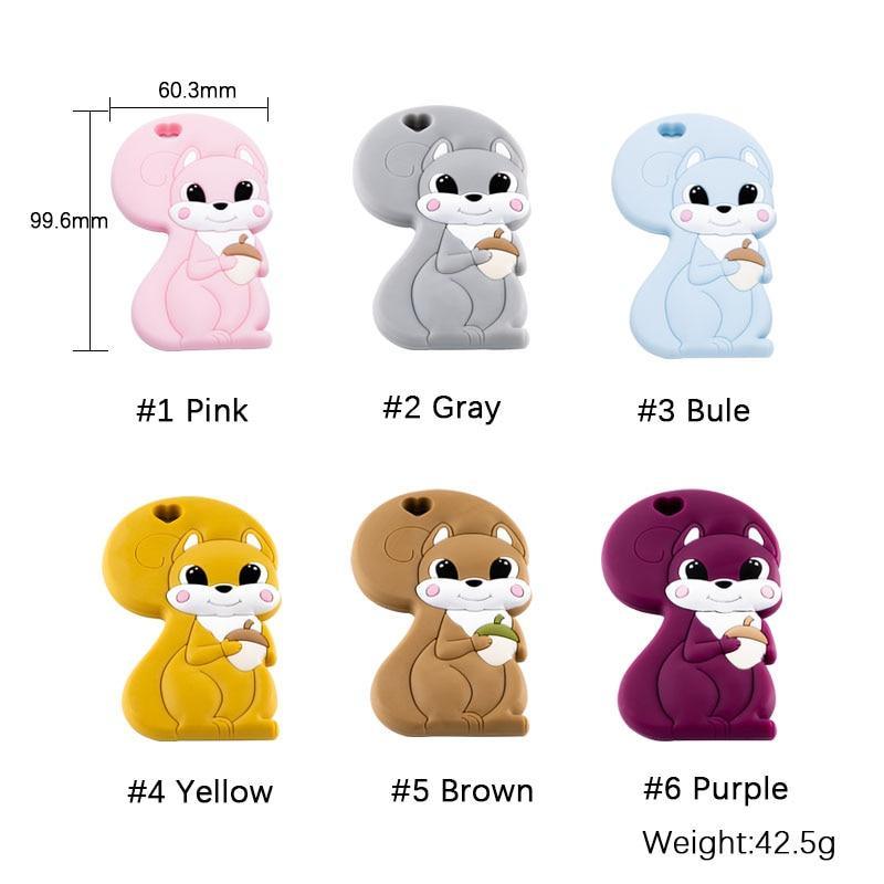 New Sets Baby Silicone Teether Rodent Silicone Animal Fox Teeth Chew Children Goods Stevvex