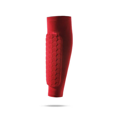 1 PC Leg Sleeves Shin Guards Shockproof Honeycomb Nylon Support Sock Shin Protector Soccer Gear Soccer Shields Sports Legging Pi-Mart
