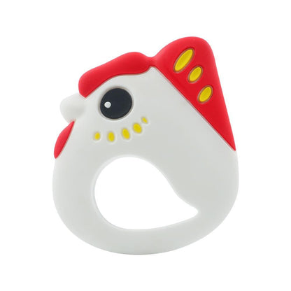 Baby Teethers Cartoon Animal Baby Teething Toy Penguin Silicone Teether Unicorn Pendant Raccoon Accessories Stevvex