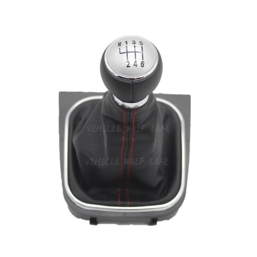 For VW Scirocco 2009 2010 2011 2012 2013 2014 Car-Stying 6 Speed Car Stick Gear Shift Knob With PU Leather Boot NovaCart