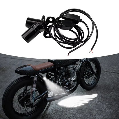 2Pcs Motorcycle Angel Wings Laser Lights 9-36V Universal Modified LED Decorative Welcome Wing Ambient Projection Light NovaCart