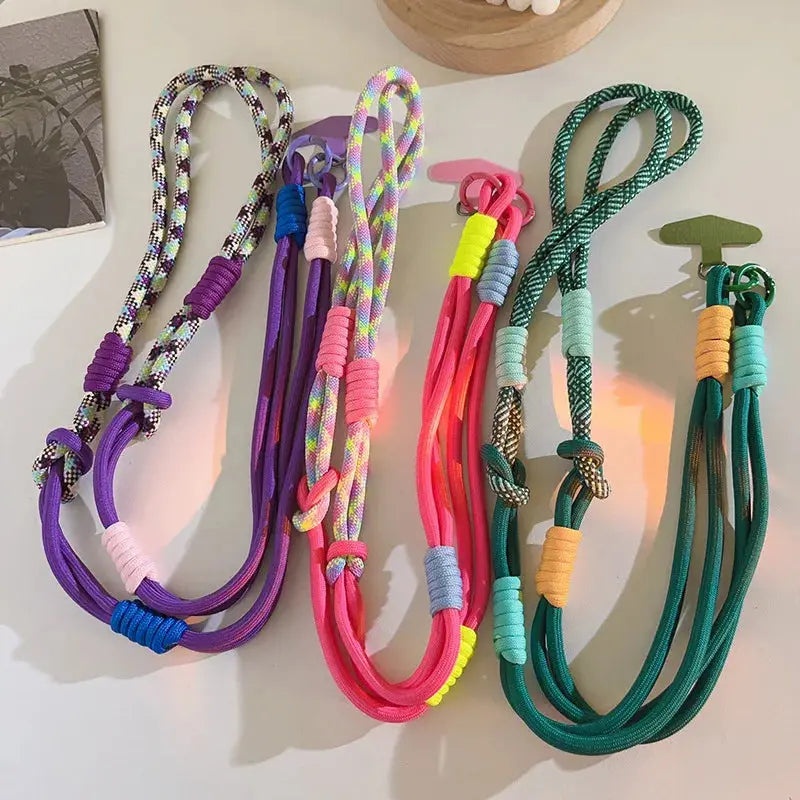 New Korean-style Mobile Phone Lanyard Three-Use Rope Case Strap Fixing Piece Neck and Diagonal Chain China NovaCart