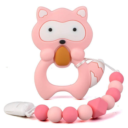 Baby Teething Lovely Koala Owl Horse Cookies Baby Teether Molar Toy Gift Raccoon Food Grade Silicone Beads For Kids and Baby Stevvex